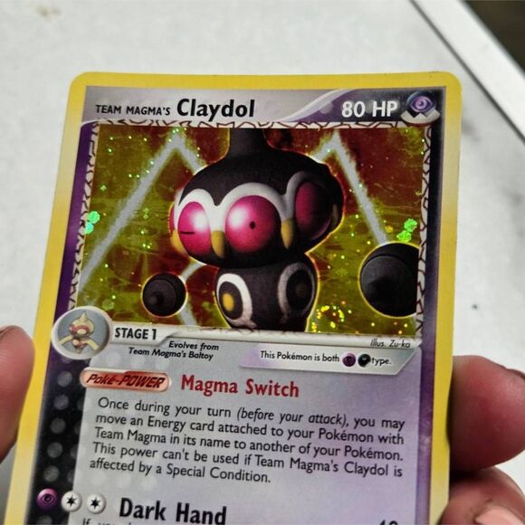 Pokémon Team Magma’s Claydol ex 8/95- Reverse Holo + Cosmo Holo -2004 Rare Cards - Picture 5 of 9